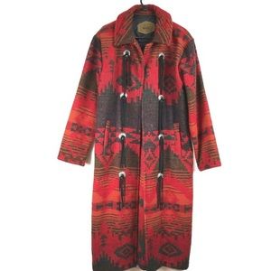 Vintage Woolrich Southwest Blanket Duster Coat